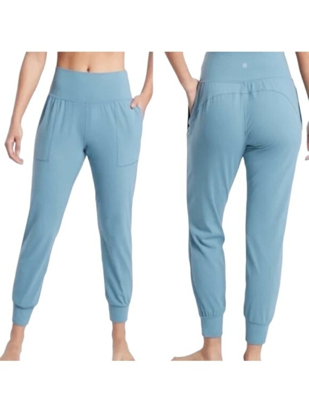 Athleta Womens Blue Salutation Powervita Jogger Pants Size XSmall